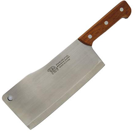 Starlet24® Edelstahl Hackmesser Küchenbeil Küchenmesser Messer Beil 36 cm (190526)
