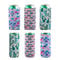 AIFUDA 6 Pcs Slim Can Cooler, Collapsible Neoprene Sleeves Insulator Covers Fits 12oz and 16oz Truly, Beer & Energy Drink Can (Cactus, Trolley, Fish Scales)