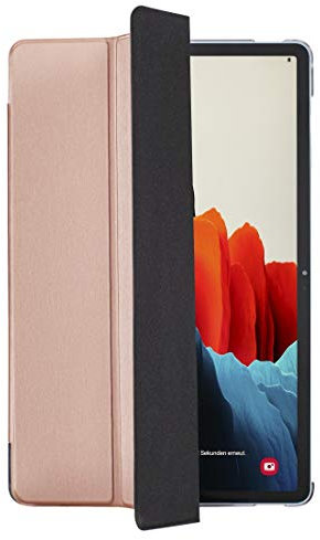 Hama Hülle für Samsung Galaxy Tab S7 11 Zoll und S-Pen (aufklappbares Tablet-Case, Schutzhülle mit Standfunktion, transparente Rückseite, magnetisches Cover mit Auto Wake/Sleep) rosa