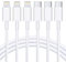RCTech USB C Lightning Kabel 1.8M 3Pack, [ MFi Zertifiziert] iPhone Ladekabel Power Delivery Type C auf Lightning Schnellladekabel für iPhone 14/13/12/11/X/XS/XR/8/iPad, Weiß