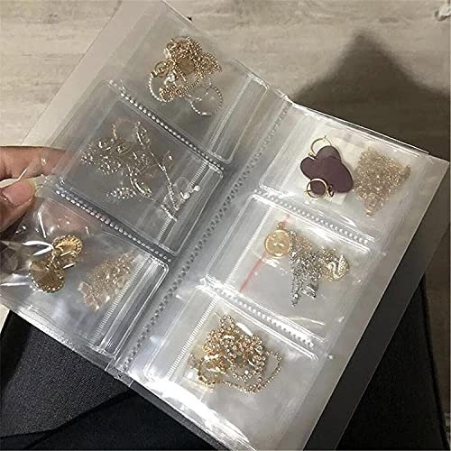 Transparent Jewelry Storage Book, Earring Organizer Book, Anti Oxidation Jewelry Storage, Jewellery Holder Book for Rings Necklace