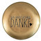 Gift Company Love Plates, Glasteller S, EIN herzliches Danke, rund, Gold, 10x0,8x10cm