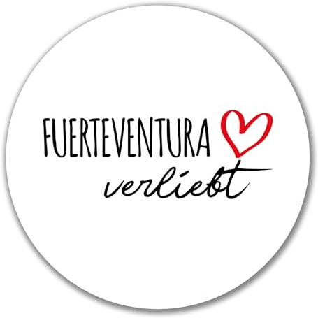 Huuraa Aufkleber Fuerteventura verliebt Geschenk