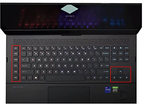 MiNGFi TPU Tastatur Schutz Abdeckung für HP Omen 17.3 17-ck0000(2021) - Transparent