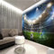 XLMING Hd Wallpaper Wall Coverings Large Murals Football Stadium 3D Background Wall Decorations 3D Wallpaper Paste Living Room The Home Restaurant Wall for Bedroom Mural-150cm×105cm