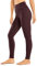 CRZ YOGA Gebürstetes Gefühl Damen Sport Leggings Yogahose High Waist Blickdicht Fitness Leggins Sporthose - 71cm Dunkelbraun 42