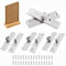 OHYER 4 jeux Cachée Degrés pour Armoire Fenêtre Porte Charnières Pivotantes en Acier Inoxydable de 360 Degrés pour Armoire Charnières Pivot Porte à Rotation Cachée Degrés pivot de porte charniere