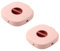 Lot de 2 enrouleurs de câbles extensibles - Boîte de rangement portable pour câble USB - Rose