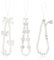 Butterfly Bow Knot Beaded Phone Charms Strap, 3 Pieces Anti Lost Cell Phone Wrist Lanyard Phone Bracelet Strap Cute Camera Charm Strap Pearl Beaded Phone Wrist Strap for Keychain Phone Wallet Camera