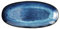 SDFGBNJK Western Food Teller,blau, Kerami kpeiseteller Teller bunt bemaltSpeiseteller aus Salate Teller Große Oval Servierplatten Kreative Porzellan Frühstücksteller,Blau