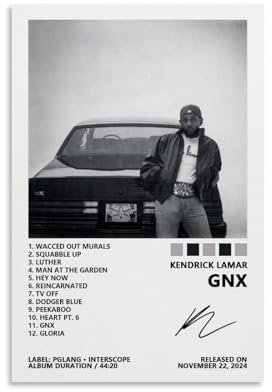 MOCUC Kendrick Lamar Album Cover Poster, Einzigartig, Wandkunst, 20 x 30 cm