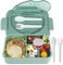 MaMix Bento Box Adult Lunch Box, Lunch Boxes for Kids, 5 Compartment Lunch Box Containers for Adults, Meal Prep Containers Reusable & Leakproof (Green)
