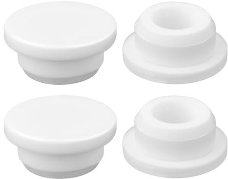 Gosknor 4uds Tapa de Desbordamiento Lavabo, Cocina Baño Tapa Lavabo Baño Goma Redonda Bathroom Sink Overflow Caps Tapón de Inserción para Uso Doméstico