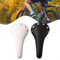 Sella di ricambio in pelle PU per bici da pista e a scatto fisso, design confortevole con rivetti trendy (rosa)