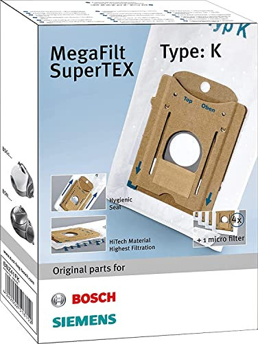 Bosch Megaair SuperTex BBZ41FK - Bolsas para aspiradora, tipo K