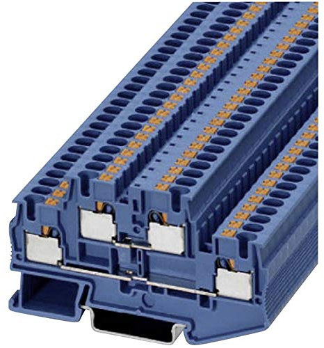 Phoenix Contact PTTB 4 BU Reihenklemme Zweifach Blau, 0.2 ? 6mm², 500 V / 28A, Packung a 5 Stück