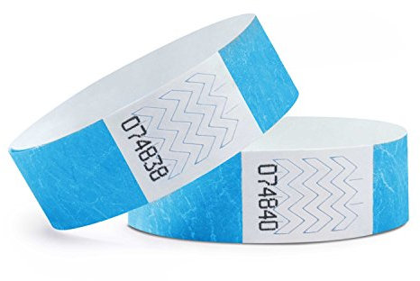 linie zwo ®, 1000 Stück Einlassbänder 19 x 254 mm, Neonblau