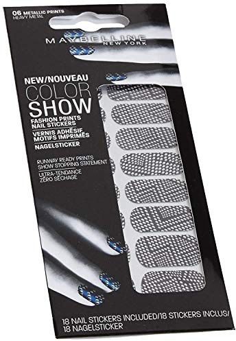 Maybelline Print 06 Nail Stickers, Heavy Metal