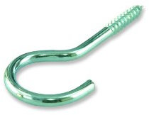 Suki 6152091, Schrauben, Haken, verzinkter Stahl, 4,8 x 65 4-teilig