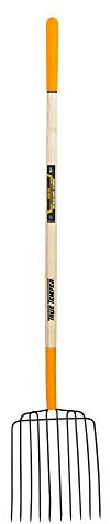 True Temper 2812400 10-Tine Hardwood Handle Bedding Fork