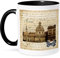 3dRose mug_178934_4 Rome Italy Vintage Zweifarbige Tasse, Nicht zutreffend, schwarz