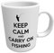 Top Banana Gifts Keep Calm and Carry On Fishing - Glossy Ceramic Mug