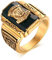VNOX Herren Edelstahl 1973 Walton High School Klasse Signet Band Ringe Schwarz Gold