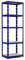 5 Etagère de rangement modulable et polyvalente pour atelier, garage, cave. Charge Lourde max 500kg -180x60x40cm - Bleu