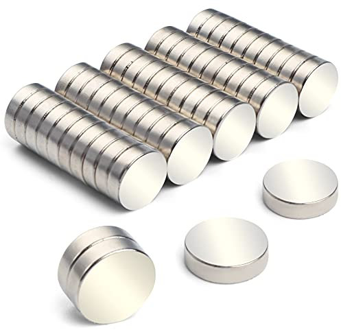 FINDMAG 50 Pack 10 x 3 mm Magnets, Fridge Magnet, Strong Small Magnet, Strong Whiteboard Magnets, Tiny for Adults, Magnetic Flat for Fridge, Whiteboards, Crafts, Tools, DIY, Home, Office