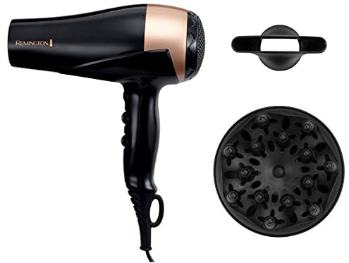 Remington D6098 Haartrockner, 2200 W, Ionisch, verschönert den Glanz von natürlichen und bunten Haaren