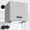 Klarstein Campana Isla Cocina, Extractor para Islas, Techo con Flujo de Aire 595m³/h y Temporizador, Extractora Isla Regulable, Humos con 3 Modos y con Control App