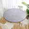 Cozomiz Jacquard Elastische Tischdecke Gartentischdecke Rundtischdecke wasserdichte rutschfeste Abwischbar Schmutzabweisend Tischdecke 160cm Runde Enge Passform Grau