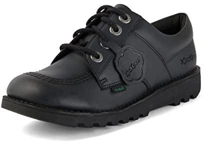 Kickers Kick Lo Vegan Youth Black Shoes-UK 3 / EU 36
