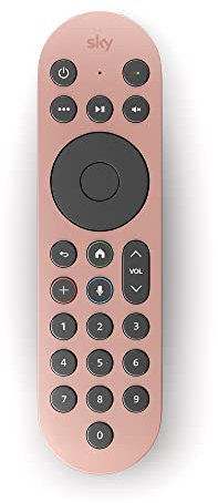 Sky Glass and Sky Stream TV Remote - Dusky Pink