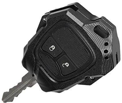 JeCar, Schlüsselanhänger-Hülle aus Aluminiumlegierung – Schutzgehäuse für Jeep Wrangler JK JKU 2007–2018, schwarz