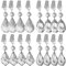 AVLA Tischdeckengewichte-Set, Kristallanhänger mit Metall-Clips, Glas-Tropfen-Prismenaufhänger, schwere Edelstahl-Tischdeckenklemme für Dekoration, Picknick, Familien-Dinner-Party, 16-teiliges Set