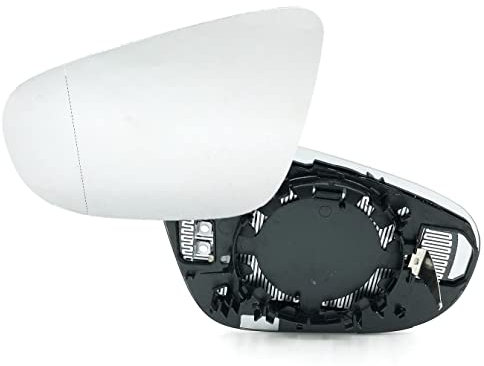 HZ-DESIGN Spiegelglas für Außenspiegel Links (Fahrerseite) beheizbar kompatibel mit VW Golf 6 Touran ab 2009