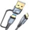 100W USB C Multi USB Kabel [2 Stück 3M], 2 in 1 5A PD QC Super Schnellladekabel Multi USB A/USB C auf USB C Kabel Nylon Ladekabel für iPhone15 16 Laptop Tablet Samsung S25 S24 S23 zu S8 Huawei Switch