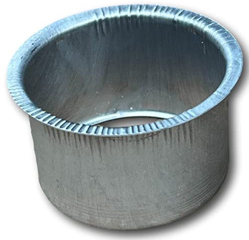 Runder Aluminium-Regenrinnen-Ablaufauslass für Standard-2 x 3 Fallrohre (4 Stück)