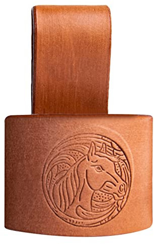 Hulara Full Grain Buff Leather Hammer Holder Hammer Holder for Tool Belt Tool Case Hammer Holster Battle Axe Hatchet Sheath Viking Axe Small Hammer Leather Tool Holster