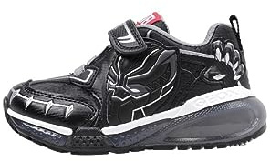 Geox J BAYONYC Boy Sneaker, Black Silver A, 34 EU