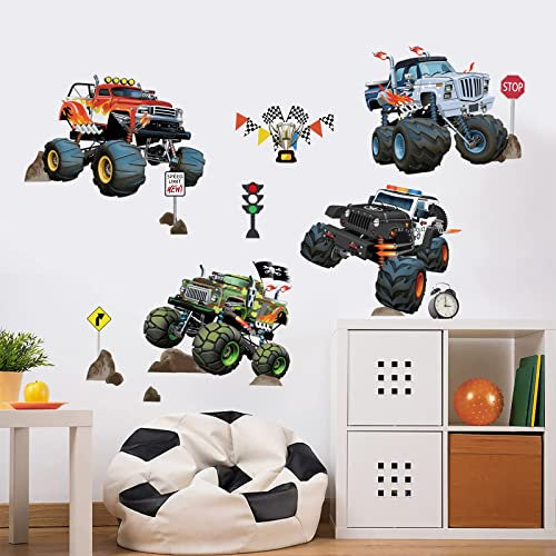 wondever Wandtattoo Autos Junge Wandaufkleber Rennauto Cars Wandsticker Wanddeko für Kinderzimmer Jungen Babyzimmer Schlafzimmer