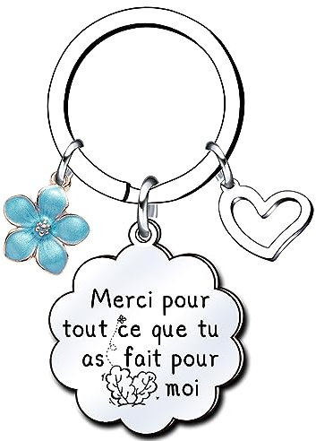 Lumengqi Porte-clés pour hommes Femmes Un cadeau de remerciement pour la famille, les amis, les petits amis, les petites amies, les collègues Voiture Porte-clés L'anniversaire Merci pour le cadeau (4)