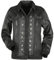 Black Premium by EMP Damen schwarze Jeansjacke mit Kunstleder Details L