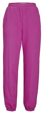 Jack & Jones Jxabbie RLX Hw Every Pantalon SWT Noos Jogging, Rouge Fuchsia/imprimé : Logo Rose Carmine Jjxx, XS Femme