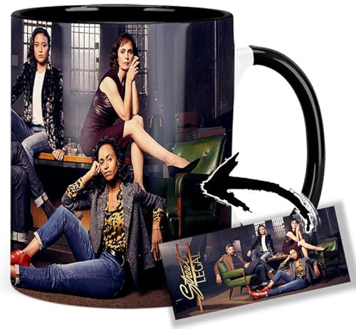 Street Legal Cara Ricketts Steve Lund Yvonne Chapman Cynthia Dale Tasse Innen & Henkel Schwarz Keramikbecher Mug