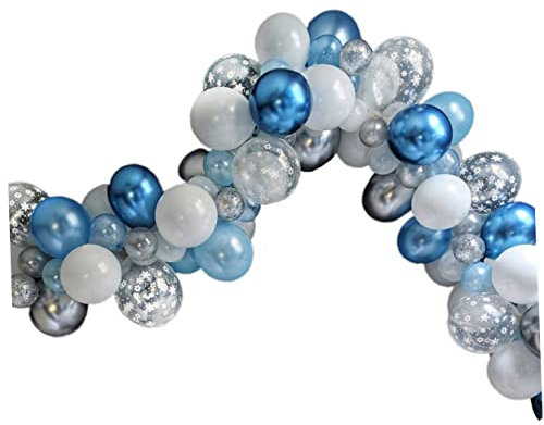 ibasenice 106st Ballondekoration Mit Schneeflocken Ballongirlande Im Winterwunderland 2021 Festival-partyballons Schneeflocken-ballon-banner Geburtstagsballon Emulsion Baby Hochzeit Zubehör