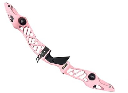 ACCMOS 25 Zoll Recurve-Bogen Riser Universal ILF-Schnittstelle H6 Recurve-Bogen Steigrohr Takedown Jagd Bogenschießen Bogen-Zubehör (Pink)