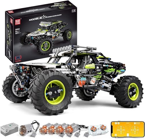 Mould King 18002 RC Escalade kit de Construction de Voiture pour Les garçons, 1879pcs MOC Bloc 4x4 Hors Route Camion modèle Set, Stem télécommande Voiture Brique Jouets pour Enfants