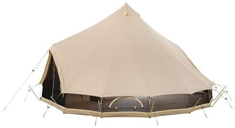 CanvasCamp Sibley 600 Apex Double Door - Zelt 12 Personen, Ideal als Glamping Zelt Baumwolle & Outdoor Camping Zelt, Wasserdicht, Bodenplane & Zeltstangen, Perfektes Familienzelt für 10-12 Personen